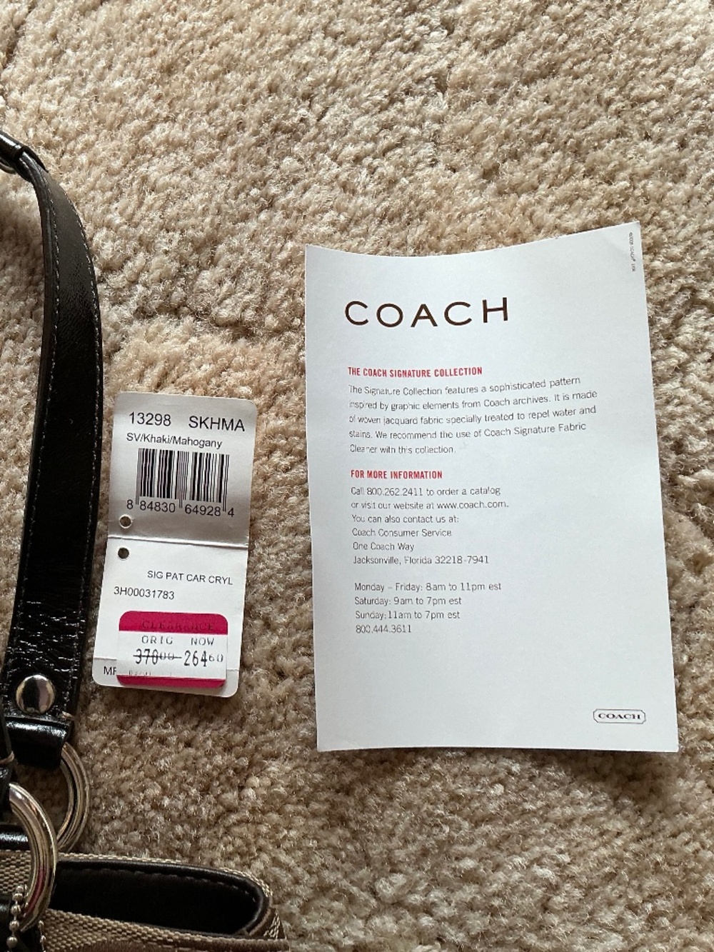Coach Carly Monogram Satchel Bag Tote New With Tags Coach - Picture 9 of 11